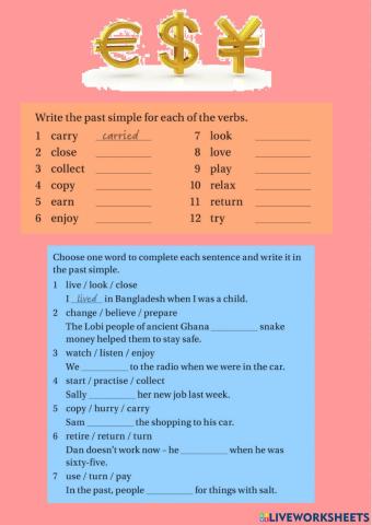 Navigate ELM WB 6.2 Past simple regular verbs , pronunciation -ed