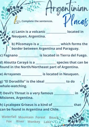 Argentinian Places