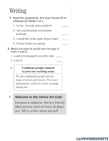 A2-bas Unit 1 Writing