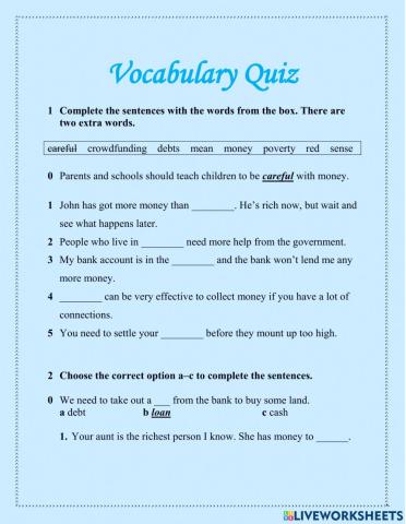Vocabulary Quiz. High Note 3.