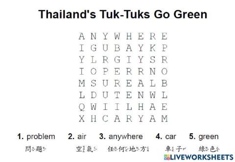 Thailand's Tuk-Tuks Go Green