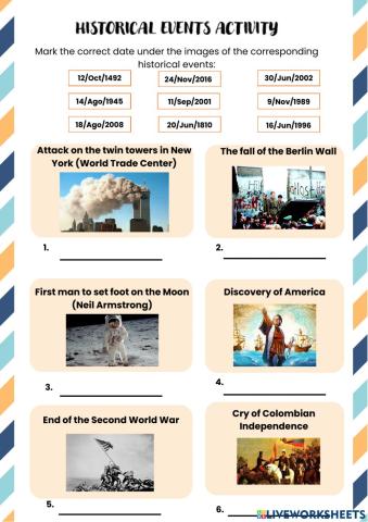 Historical Events Activity - Materials Design