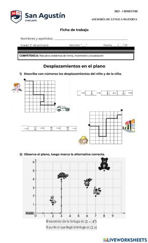 Desplazamientos en el plano