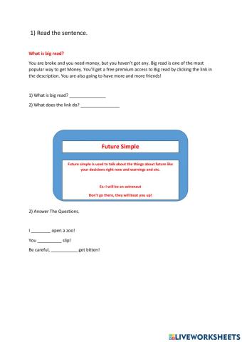 Future Simple and Be Going to