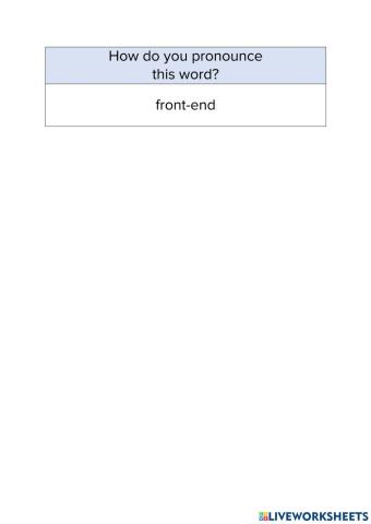 Pronunciation – Linking consonants to vowels