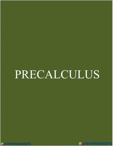 PreCalculus