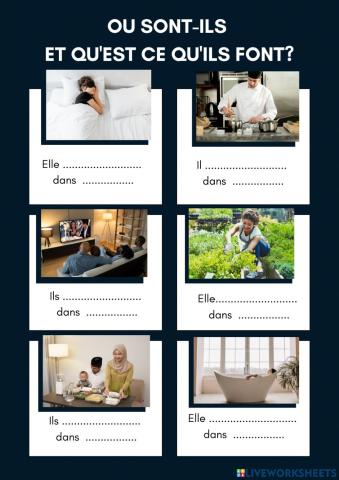 Les Pieces de la Maison