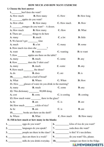 Lop 5- how much-how many