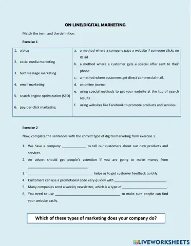 Online-Digital Marketing