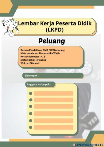 LKPD Peluang pertemuan 2