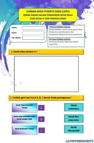 Variasi gerak dasar dalam sepak bola