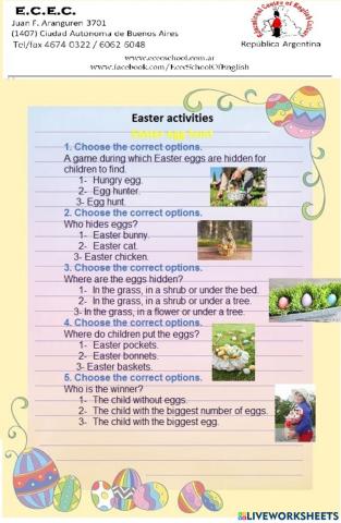 First Junior Easter activity