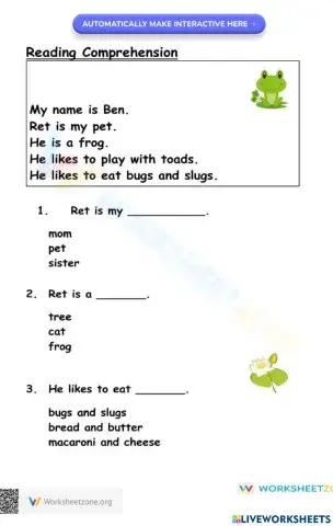 Reading Comprehension