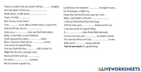 Too much of a good thing