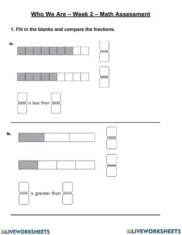 Sharing the planet – Week 2 – Math Assessment