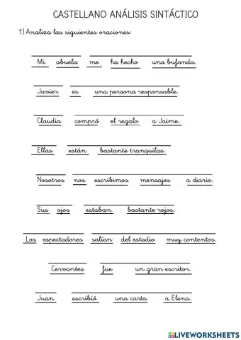 Análisis Sintáctico