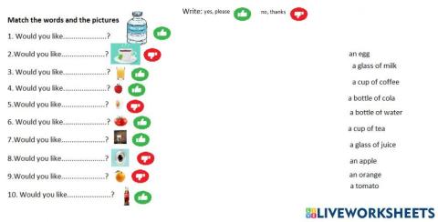 Would you like.....?