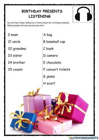 Birthday Presents Listening 2