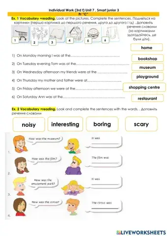 Where were you yesterday unit 7 smart junior 3