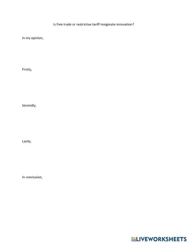 TRS6 - Economics (2) - Essay structure