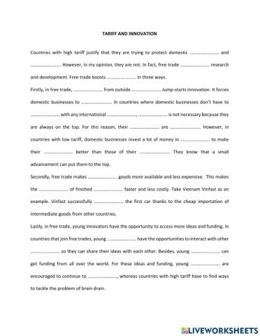 TRS6 - Economics (2) - Essay 1