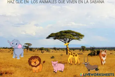 Animales de la sabana