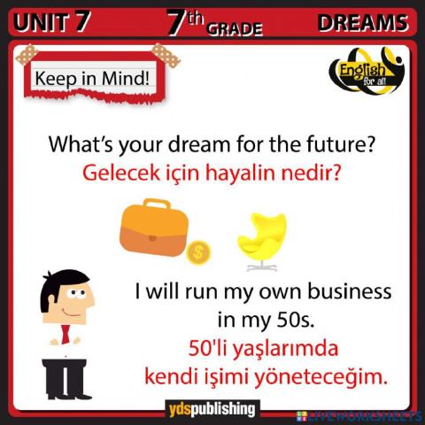 Dreams vocabulary-unit 7
