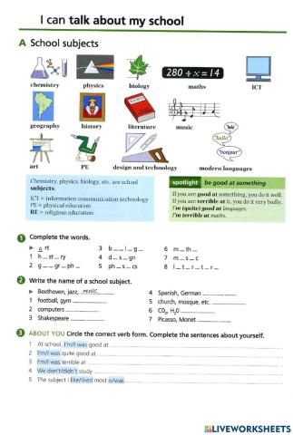 Basic Vocabulary -42 School