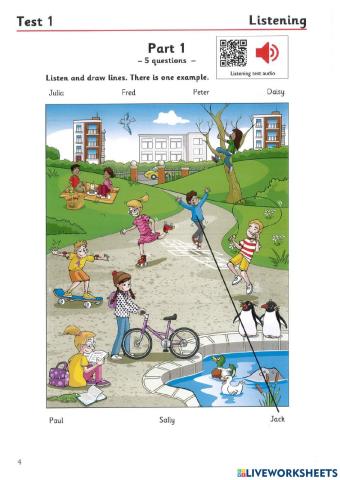 Movers 4- test 1-listening