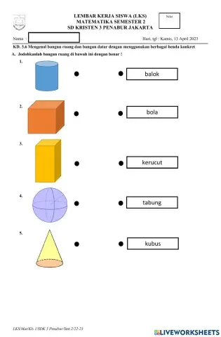 Bangun Ruang Kelas 1