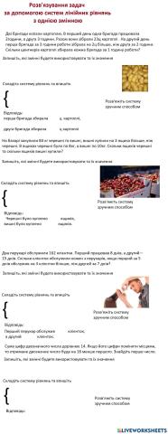 Розв'язування задач за допомогою систем рівнянь