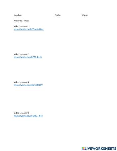 Spanish Preterite Tense - Video Lesson + Short Stories