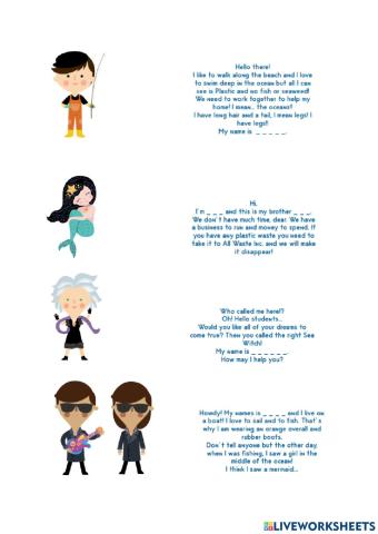 Personatges de Plastic Mermaid