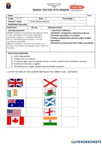 English speaking countries