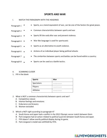 TRS6 - Sociology (1) - Sports and war