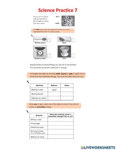 Science practice 7