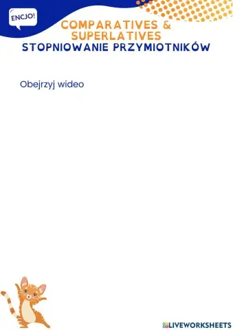 Comparatives & superlatives