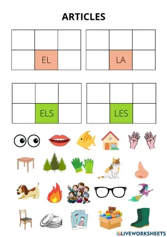 Els articles. Valencià