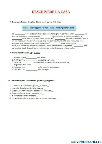 Le stanze della casa