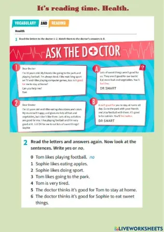 Prepare. Reading. Healthy.Unit 9