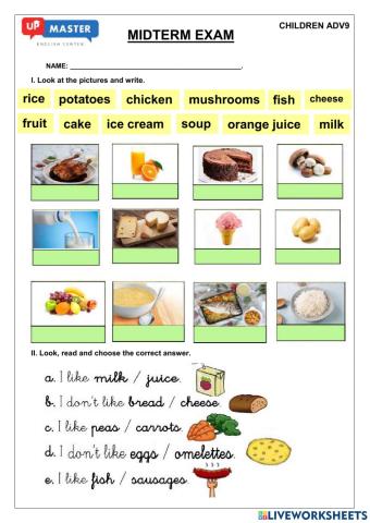 Midterm exam - children ADV9