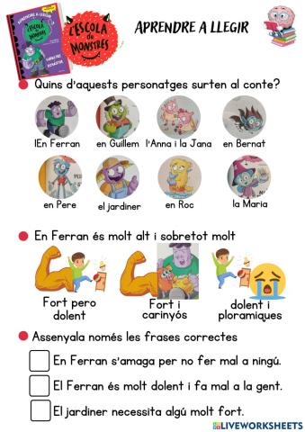 Escola de monstres-sapastre i bonastre