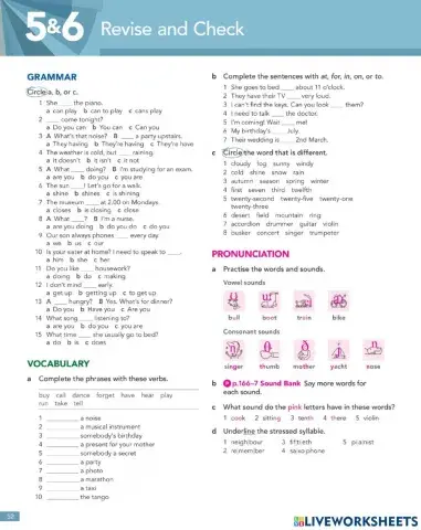 5&6 Revise and Check