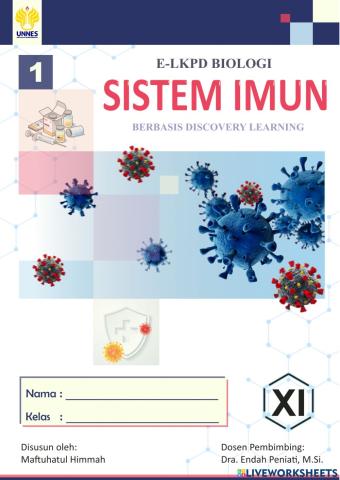 E-LKPD Sistem Imun Berbasis Discovery Learning