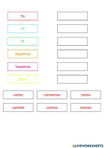 Presente Primera Conjugación