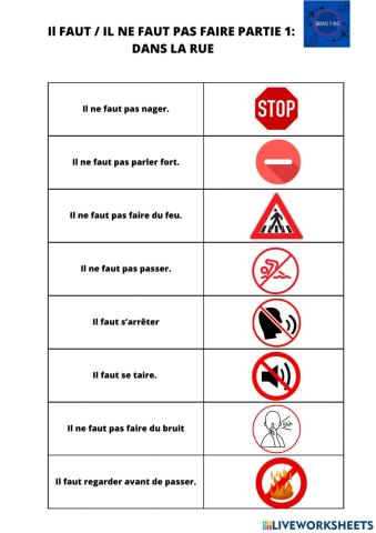 Il faut il ne faut pas