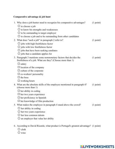 TRS6 - Economics (1) - Job-hunting
