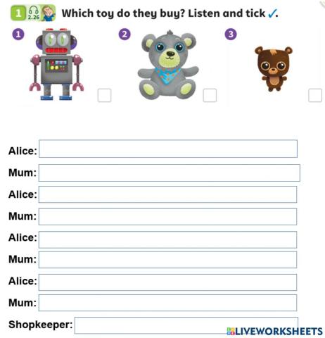 Power up 1 Unit 5 language practice 2