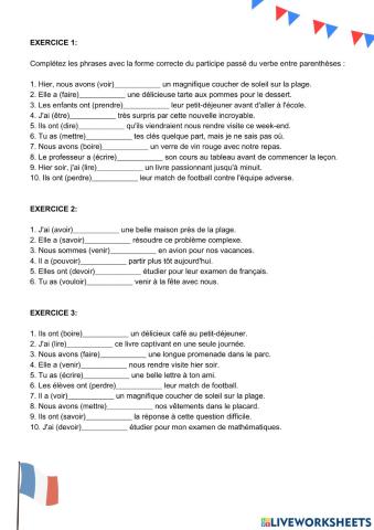 Verbes Irréguliers fréquents au participe passé