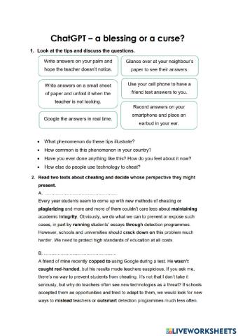 ChatGPT - a blessing or a curse?